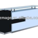 glass salon reception desk MG-FD-D-30