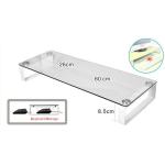 Glass Shelf for Monitor and keyboard,lcd monitor stand LY-DSG01 / LY-DSG02