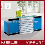 glass top modern reception counter V2-B