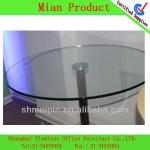 glass top round dining table FL-OF-0004