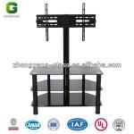 Glass TV Stand with Brackets/Glass and Metal TV Stand/ Glass TV Table TVT-58