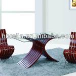 Glass &amp; wood dining room sets dinging room sets NDT-114