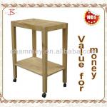 Global wholesale supply wood massage table trolley B-63