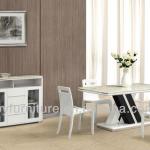 glossy white modern dining room furniture dining table/dining set D03