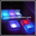 Glowing! LED Color Changing Dubai Outdoor Furniture with Rechargeable Battery and Remote CQP-658