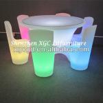 Glowing waterproof led restaurant furniture tables and chairs /led feast furniture/ GR-PL69/76