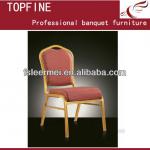 Gold Color Red Fabric Aluminum banquet chair TF-1266