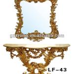 Gold noble polyresin dressing table LF-43 LF-43