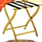 golden stainless steel luggage rack for hotels J-12A Golden