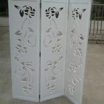 GOOD!PVC folding Carved office partition Folding carved screen/partition