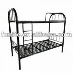 good quality black dormitory metal bunk bed BED-M-03