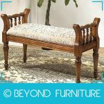 Good Quality Hand Carved Bedroom Bench BYD-HF-041