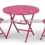 good quality nice Round folding study table and chair SRA1111