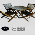 Good Teak solid wooden garden set table and chair from Thailand 2013-77