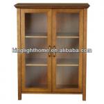 Green Bamboo Living Room Cabinet with glass door CF-030