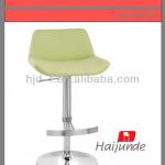 Green leather bar stool / brushed chrome barstools HY-194