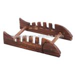 Grilled fish-shaped packaged CD rack A0378