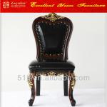 Guangdong furniture of kid&#39;s chair in black wooden design leather chair 073535 073535     children chair