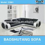 guangdong new top leather corner sofa c061 C061