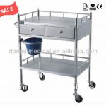 Guangdong Stainless Steel Medical Cart With Wheels DR-323