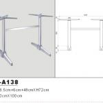 Guarantee quality coffee dining metal aluminum folding table base table leg HS-A138 HS-A138