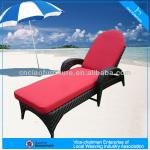 HA - outdoor rattan plastic sun lounger 2063 2063