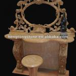 Hand Carved Elegant Marble Dresser And A Chair HT-J-TC23