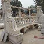 Handcarved Patio Arbour Marble Bench Carving QF-Alice-BM025