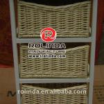 Handmade Large Wooden Frame Willow Drawer Cabinet RHL-002DC