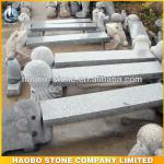 Haobo Hand Carving Made In China G603 Granite Garden Bench HBSB-01granite garden bench