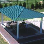 HDPE wooden rectangular outdoor pavilion with good quality and reasonable price FY-010Y