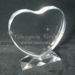 Heart Shape Crystal Block BCP-11