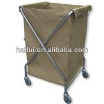 Heavy Washable Cross Brace Hotel Laundry Cart Haifui