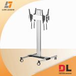 Height adjustable back to back double screen TV cart TTB02-46TW