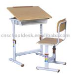 Height adjustable desk and chair Boke01