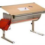 Height adjustable kid&#39;s drawing table KC-7660 7660