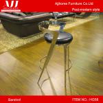 High-end fashion stainless steel black leather bar stool HG58 HG58