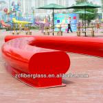 High Gloss Modern Fiberglass Outdoor Chair ZC/GF/DE17_14