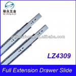 high quality ball bearing drawer slide rail 4309