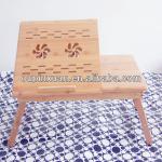 High quality Bamboo table for a laptop with folding laptop pc notebook laptop table with CE ROHS T-001 Bamboo laptop table