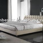 High quality bedroom furniture soft leather bed F201