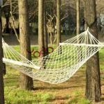 High Quality Camping Outdoor Foldable And Portable Cotton Rope Hammock Swing Bed K00167