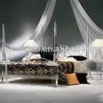 high quality clear acrylic bed/bedstead for man and women with two side table z53105