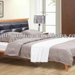 High quality comfortable solid wood leather bed RX-AG-02 RX-AG-02