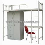 high quality dormitory metal bedsdormitory metal cabinet bed,steel bed prices DB-04