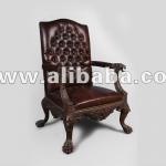 High Quality English Reproduction Wood Antique Arm Chair ACAC125