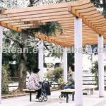 high quality garden wooden gallery with bench LT-2118D LT-2118D