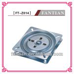 high quality guangdong 180 degree metal square bearing rotation silver swivel plate FT-Z014