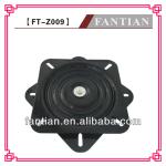 high quality guangdong 360 degree square metal black coating sofa flat swivel plate FT-Z009