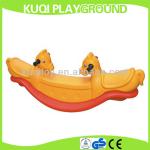 High quality kids playground plastic rocker seesaw for sale KQ-KL102D